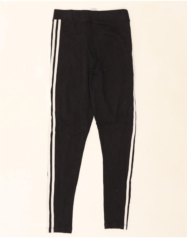 ADIDAS Womens Leggings UK 8 Small  Black Cotton Vintage Adidas and Second-Hand Adidas from Messina Hembry 