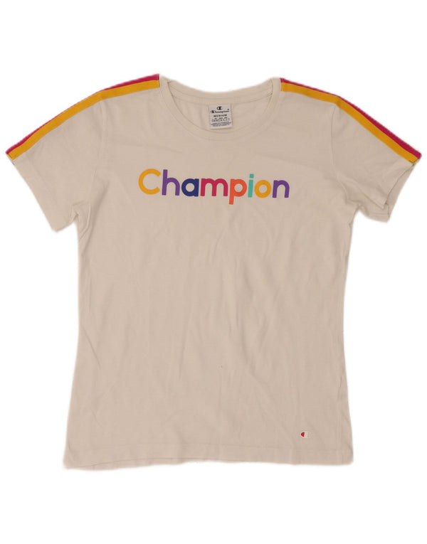 Champion majica kratkih rukava s grafičkim motivima UK 12 srednje bijele boje
