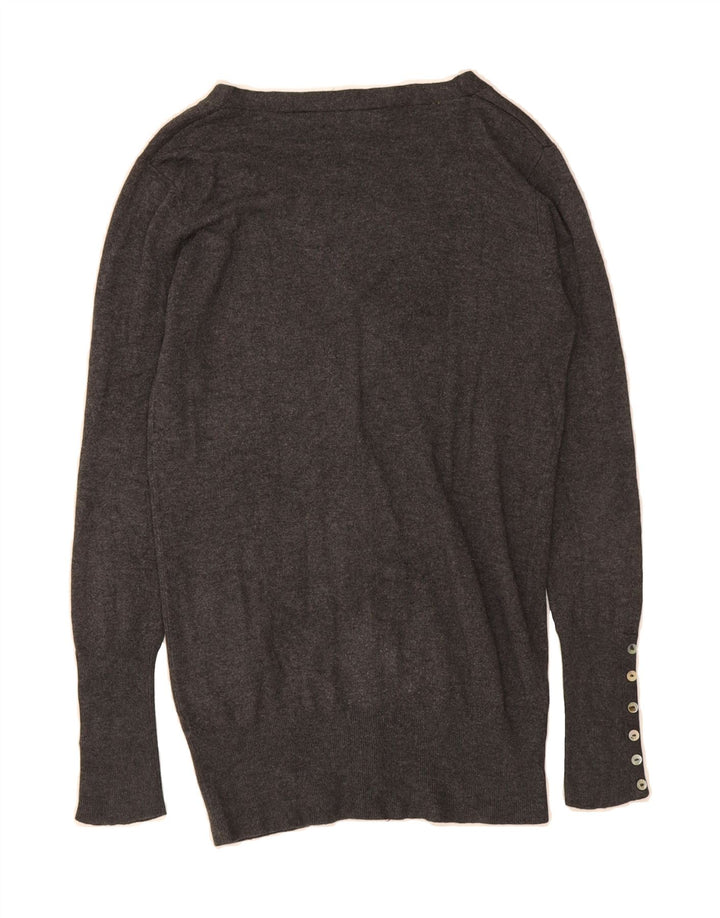ZARA Womens Cardigan Sweater UK 12 Medium Grey Rayon Vintage Zara and Second-Hand Zara from Messina Hembry 