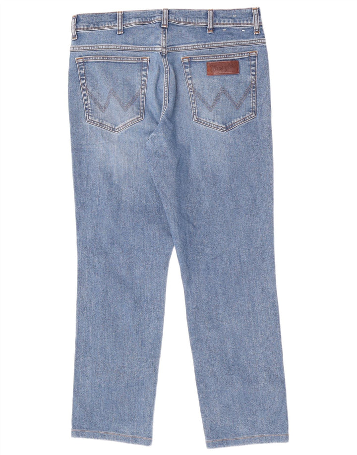 Wrangler Muške Texas Slim Jeans W35 L29 Plavi pamuk