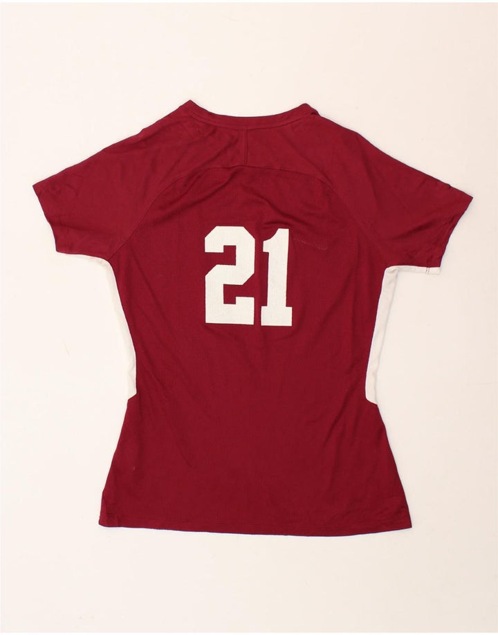 NIKE Mens Graphic T-Shirt Top Medium Red Colourblock Polyester Vintage Nike and Second-Hand Nike from Messina Hembry 