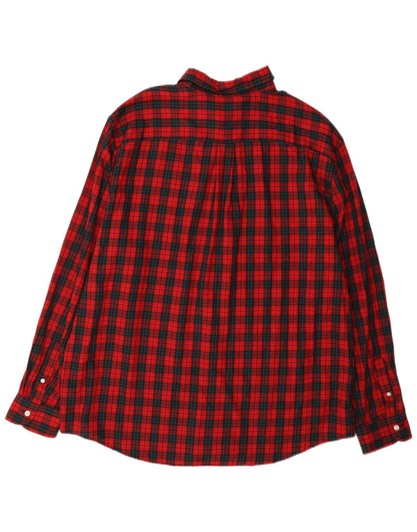 Chaps muška košulja od flanela 2XL crveni karirani pamuk
