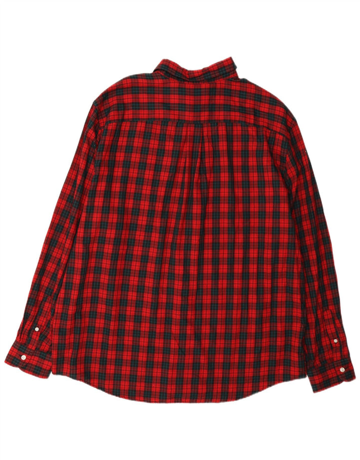 Chaps muška košulja od flanela 2XL crveni karirani pamuk