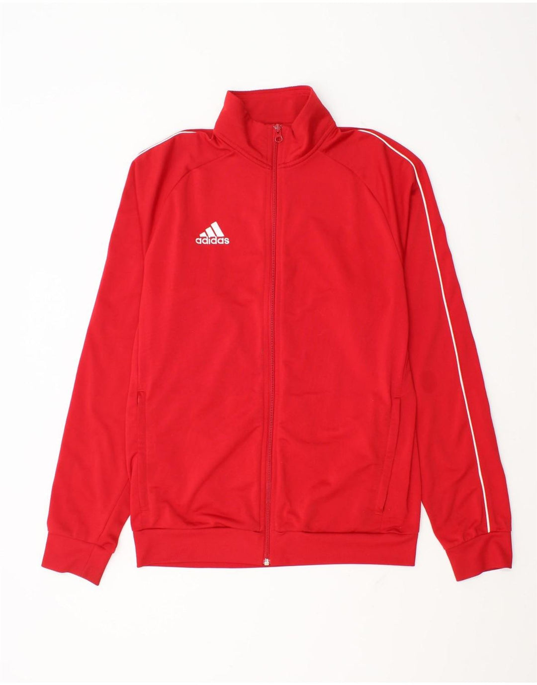 Adidas muška trenirka gornja jakna srednje crvene boje od poliestera