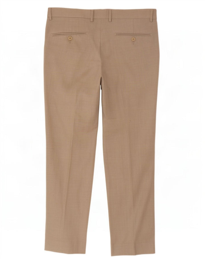 Van Heusen muške hlače ravnog odijela W34 L30 bež poliester