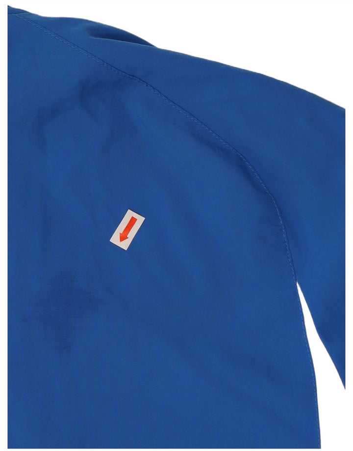 PUMA Boys Tracksuit Top Jacket 13-14 Years Blue Colourblock Polyester