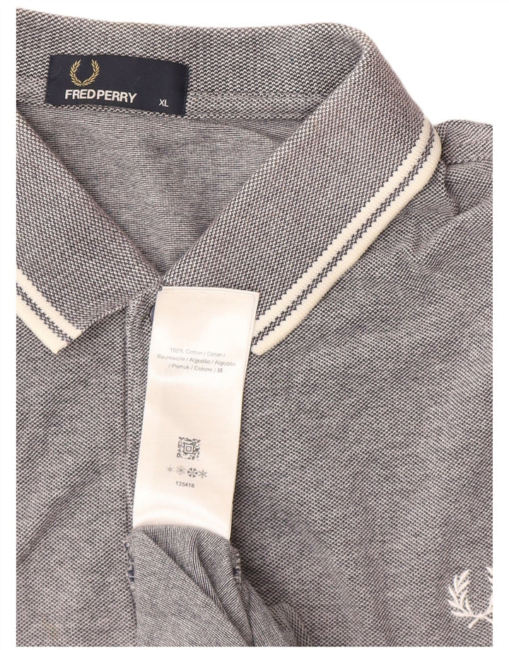 Fred Perry muška polo majica XL sivi pamuk