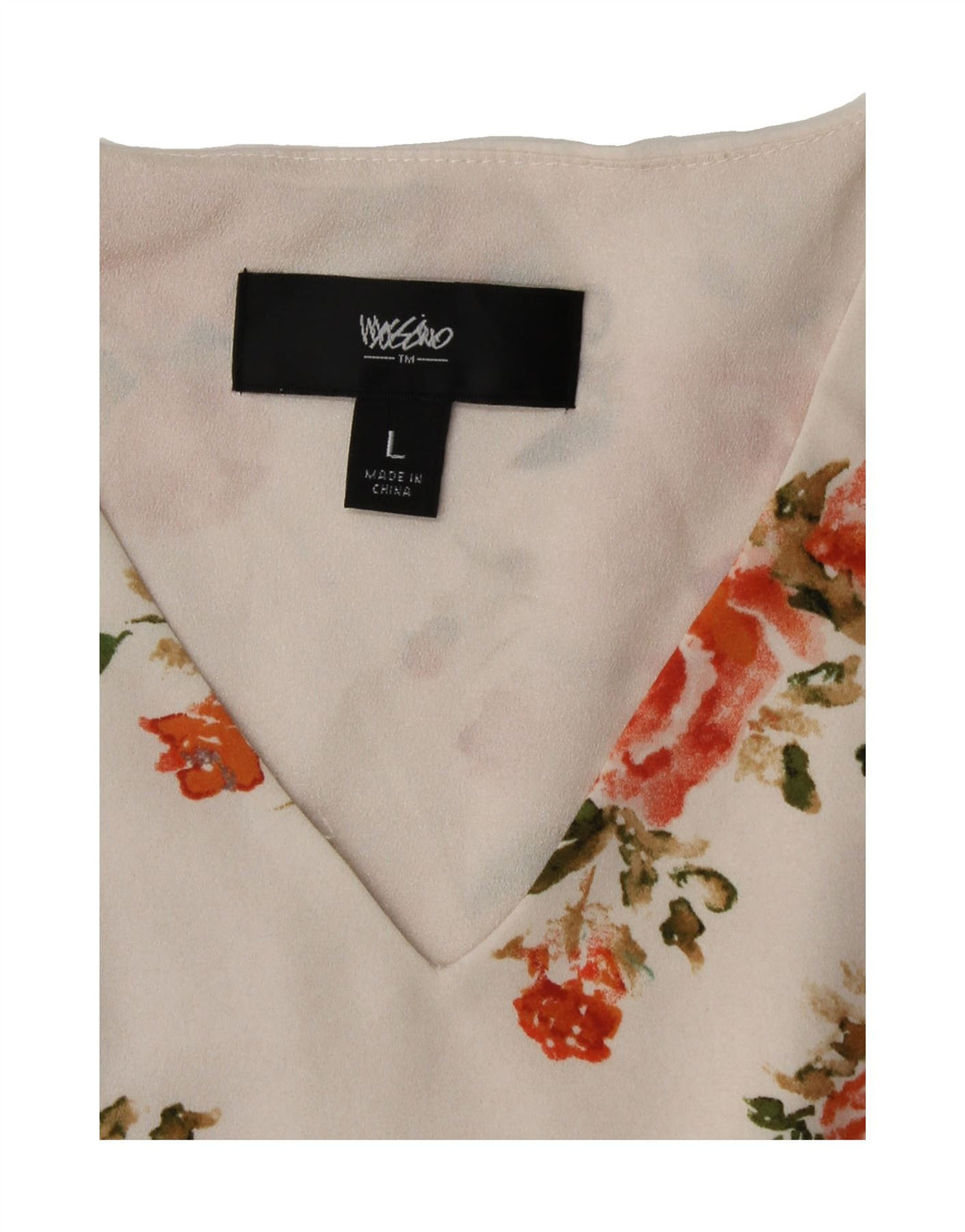 MOSSIMO Womens Sleeveless Shift Dress UK 16 Large Beige Floral Polyester Vintage Mossimo and Second-Hand Mossimo from Messina Hembry 