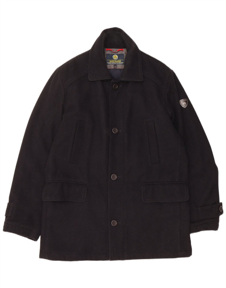 NAVIGARE Muški gornji kaput UK 38 Srednja crna vuna