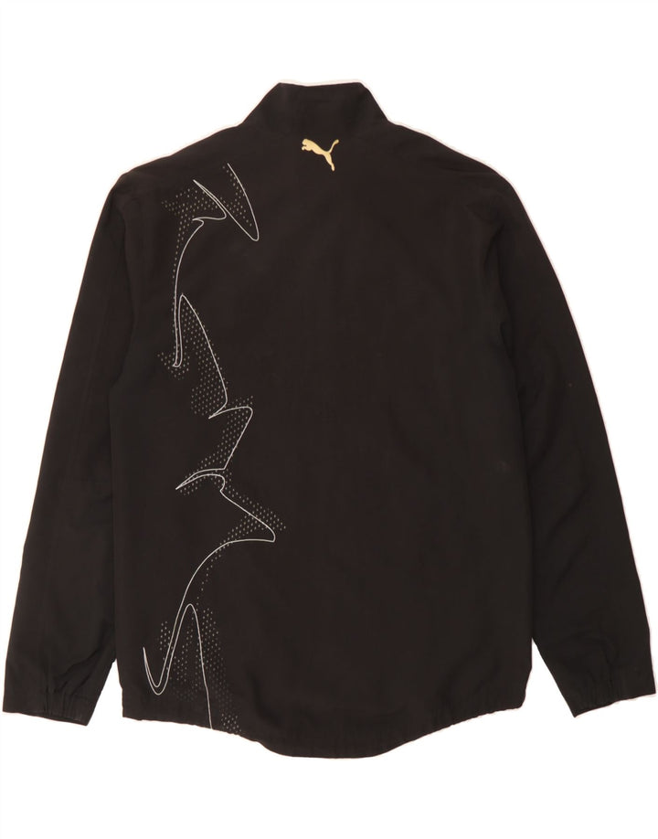 PUMA Mens Rain Jacket UK 36 Small Black Polyester Vintage Puma and Second-Hand Puma from Messina Hembry 