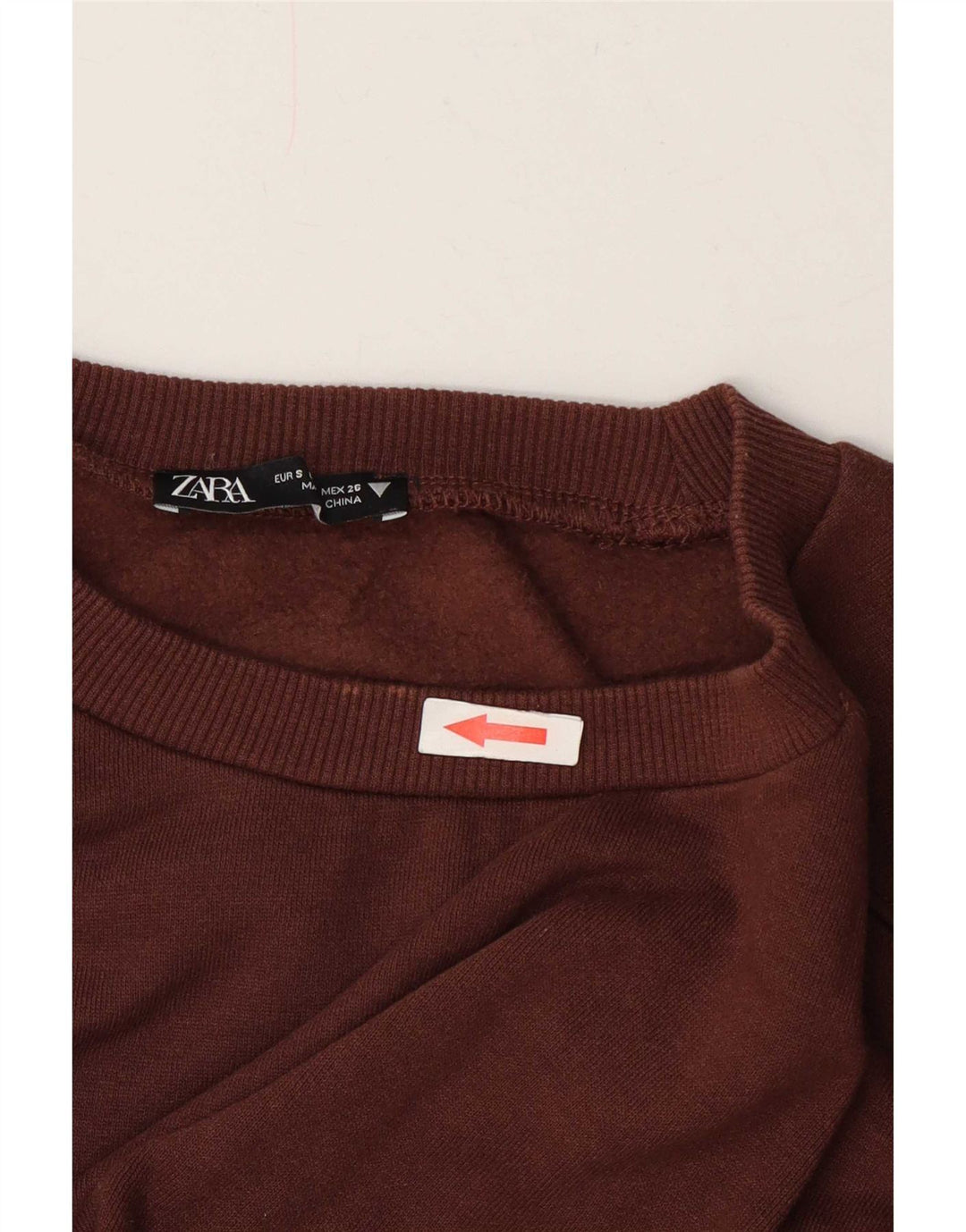 Zara ženski kratki džemper UK 10 Small Brown