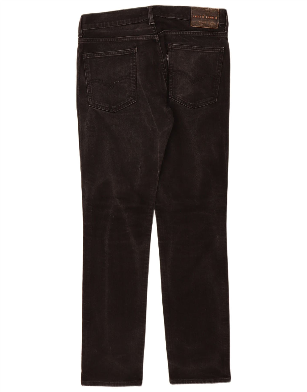 Levi's ženske uske traperice linije 8 W30 L32 crni pamuk