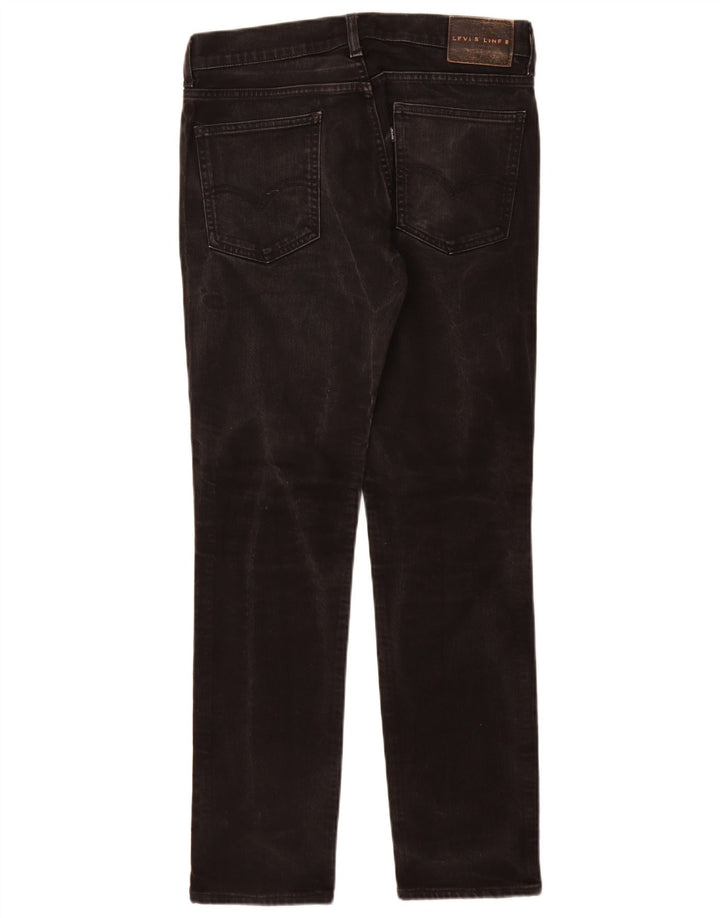 Levi's ženske uske traperice linije 8 W30 L32 crni pamuk