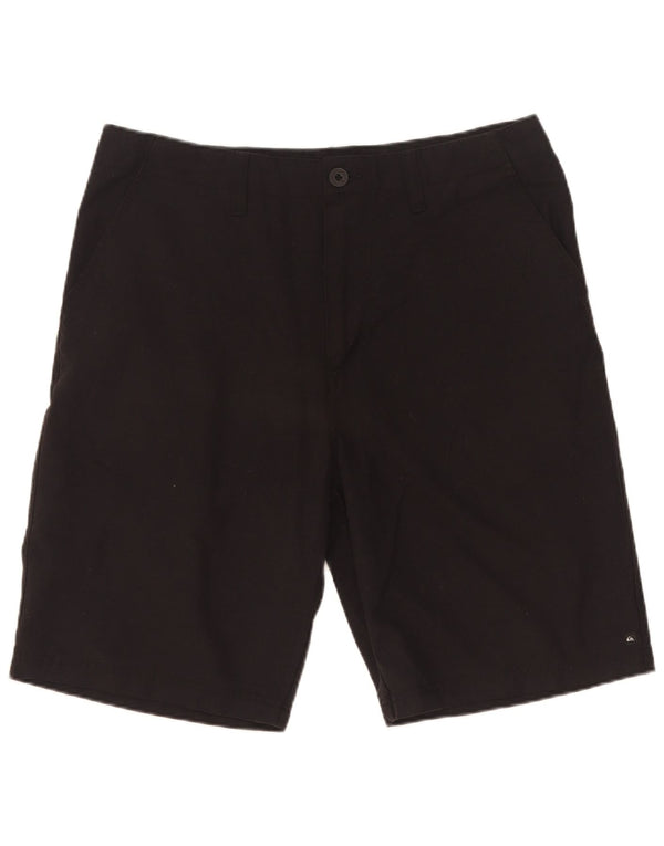 Quiksilver Mens Graphic Chino Shorts W34 Large Black Polyester
