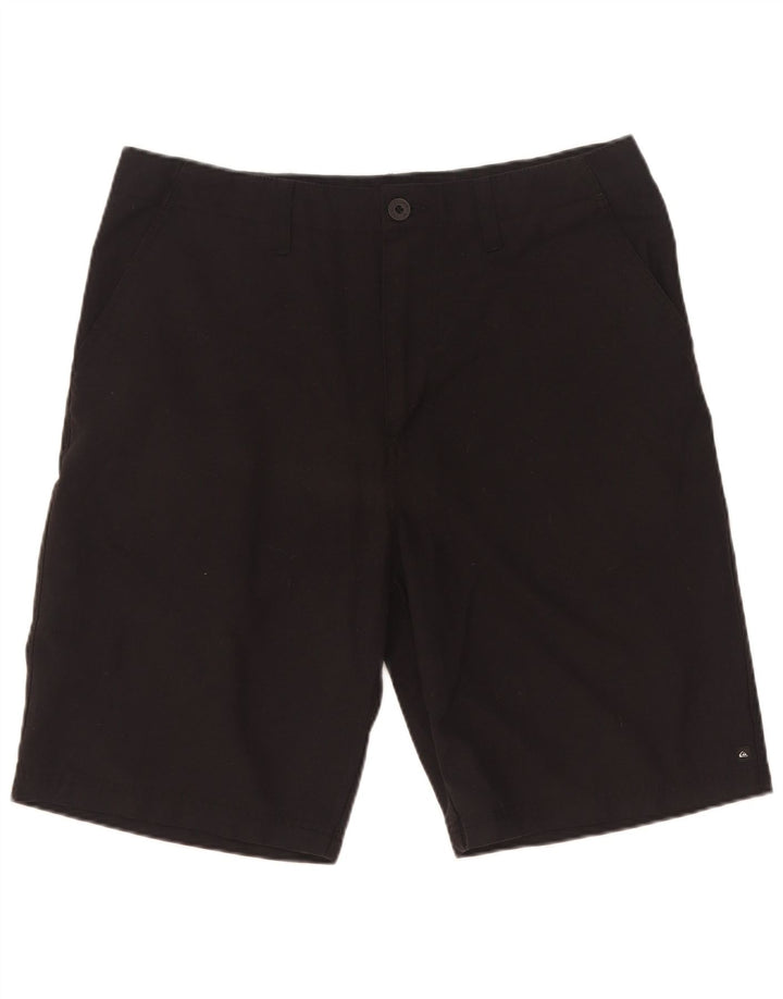 Quiksilver muške grafičke chino kratke hlače W34 veliki crni poliester