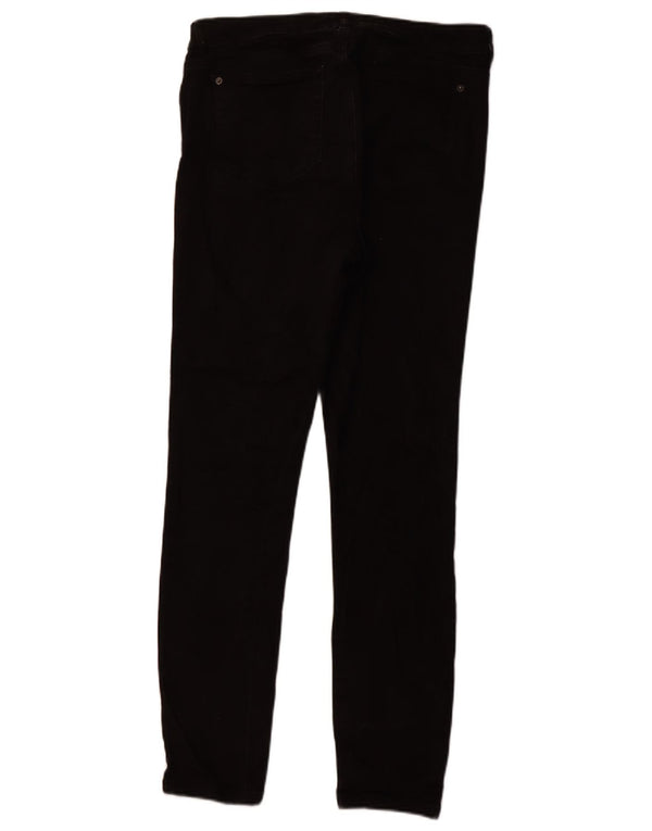 WHITE STUFF Ženske uske traperice visokog struka UK 14 Large W32 L29 crne