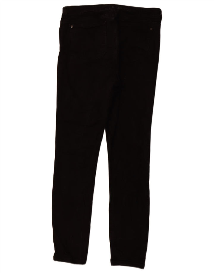 WHITE STUFF Ženske uske traperice visokog struka UK 14 Large W32 L29 crne