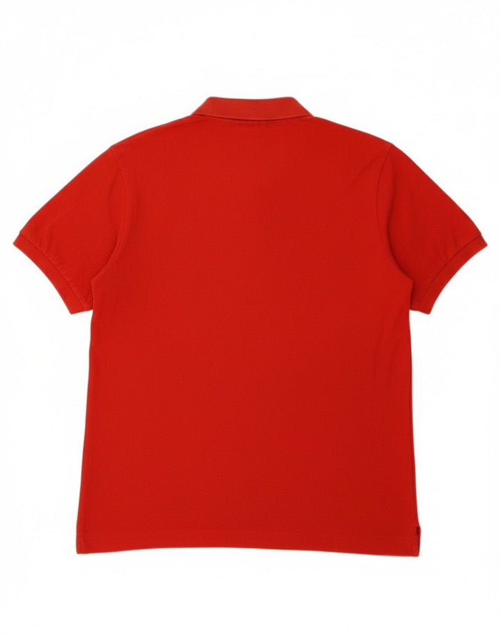 Lacoste muška polo majica veličine 4, srednje crveni pamuk