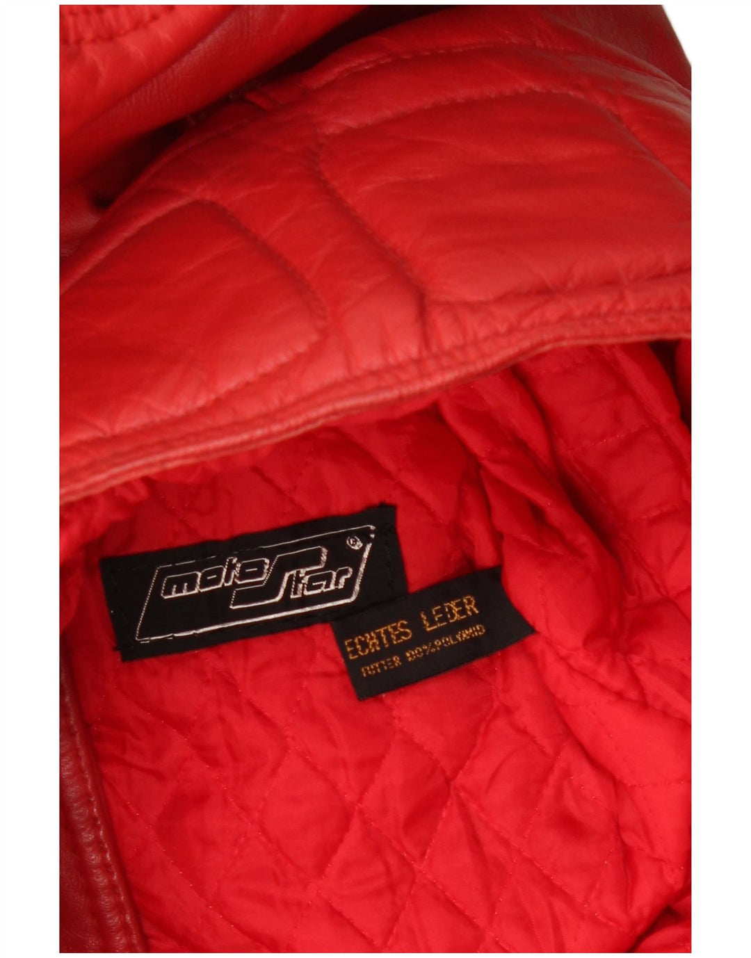 Vintage ženska kožna trkačka jakna EU 40 srednje crvene kože