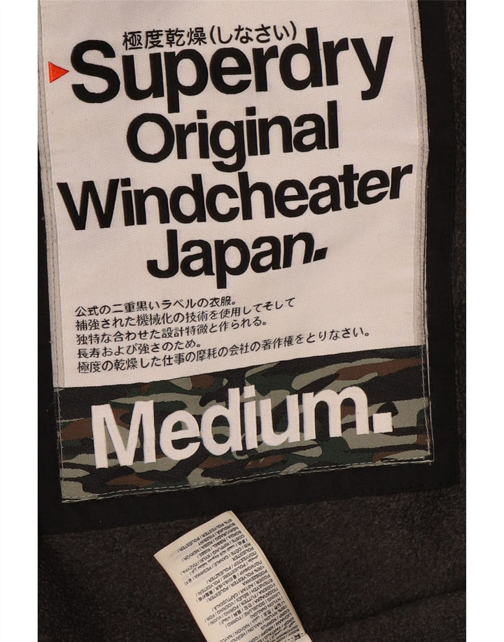 Superdry ženska jakna s grafičkom vjetrovkom UK 14 srednje crna