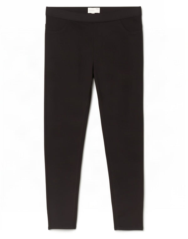 Marks & Spencer ženske crop jegging traperice UK 18 XL W36 L25 crni pamuk