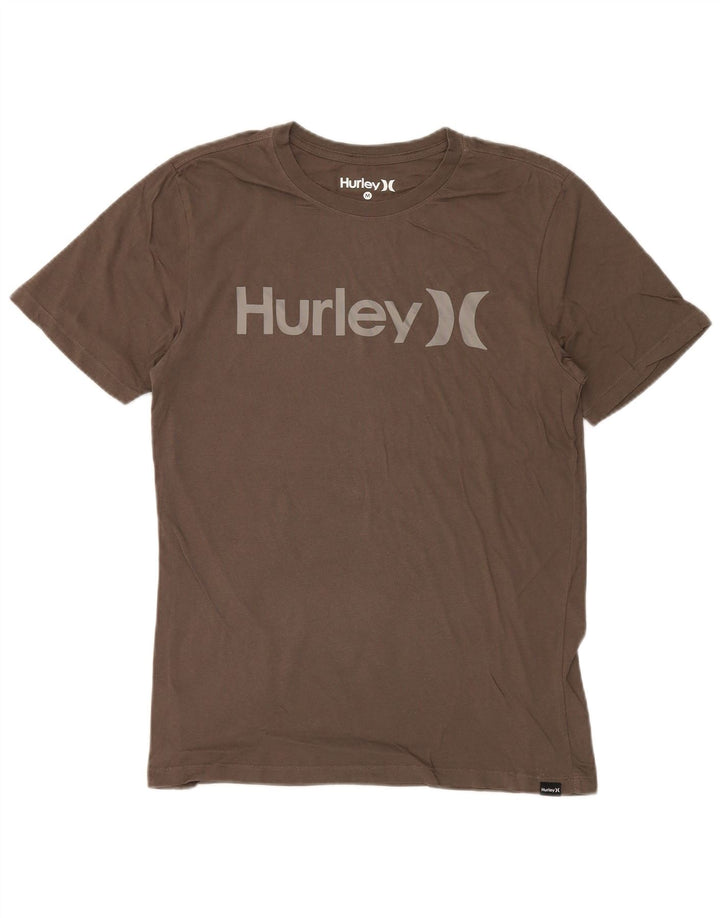 Muška majica s grafičkim motivima Hurley, srednje smeđi pamuk
