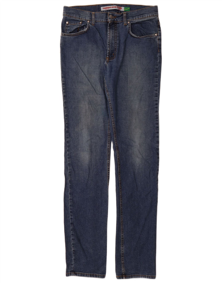 Carrera Mens 700 Regular Slim Jeans W31 L34 Plavi pamuk