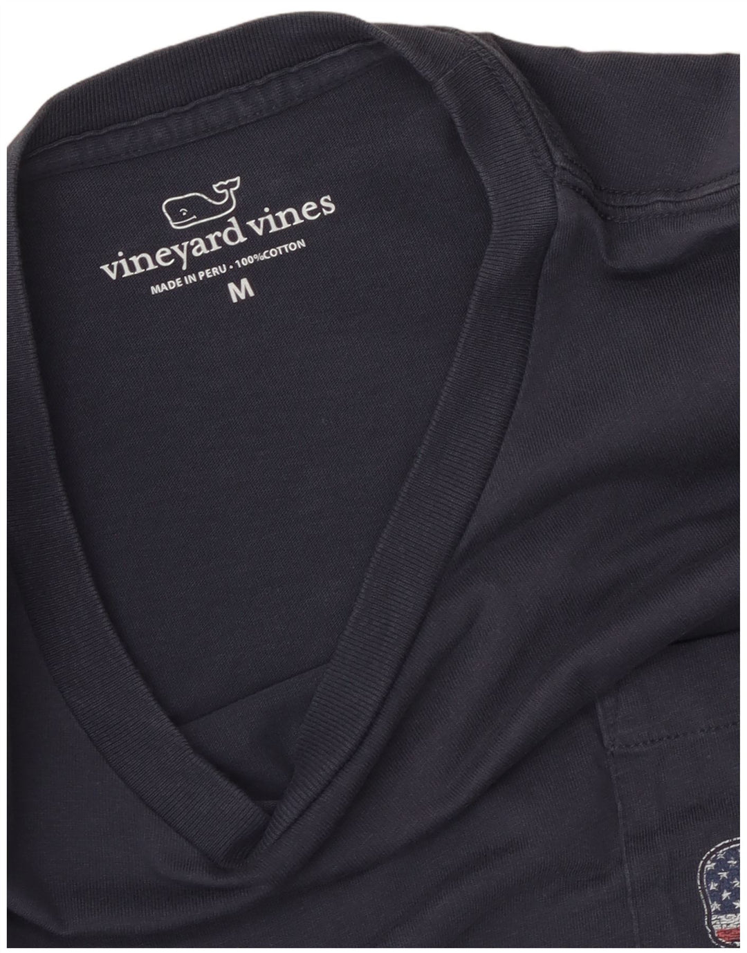 Vineyard Vines, muška majica kratkih rukava s grafičkim motivima, srednji tamnoplavi pamuk