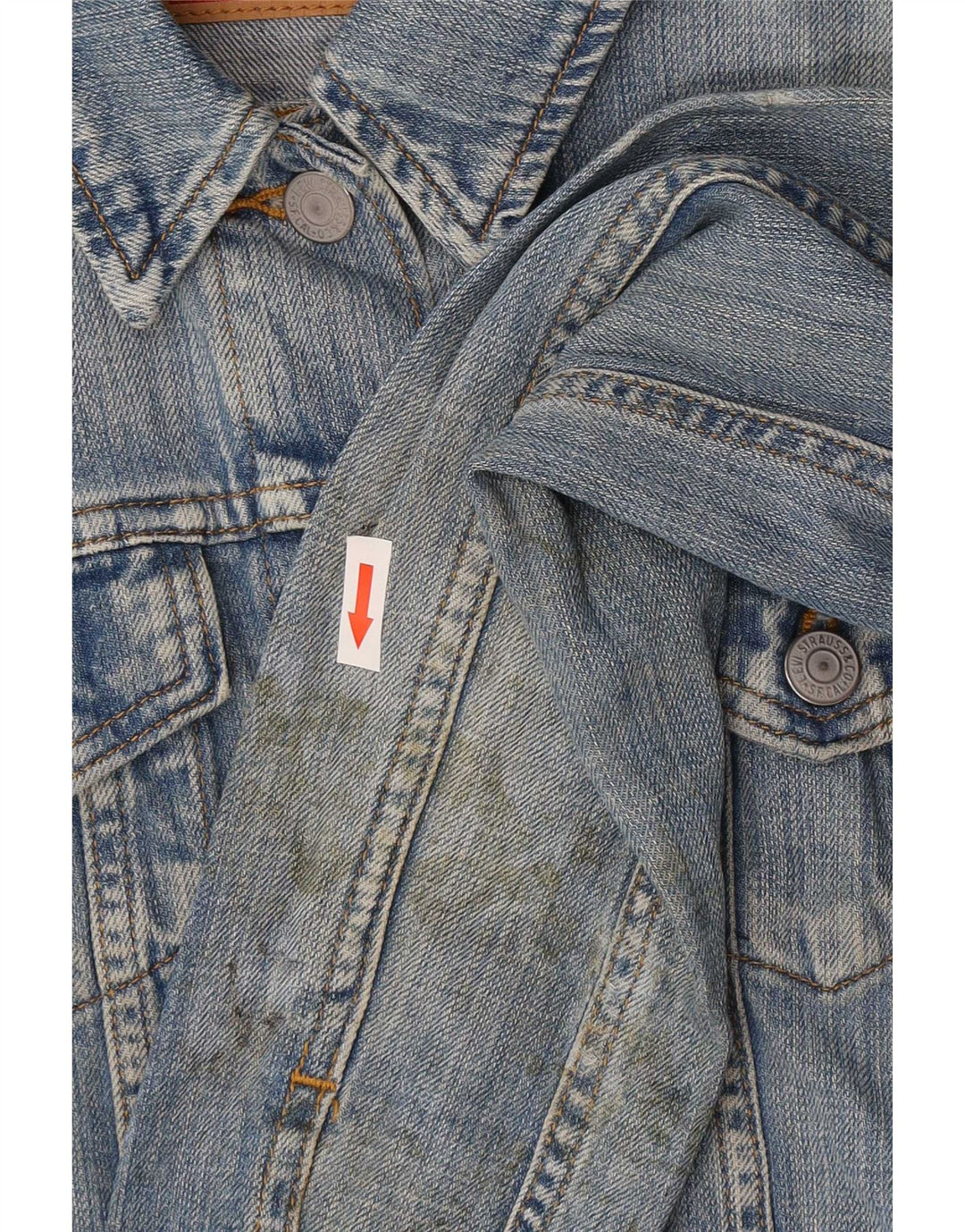 Levi's ženska traper jakna s grafičkim motivima UK 8, mali plavi pamuk