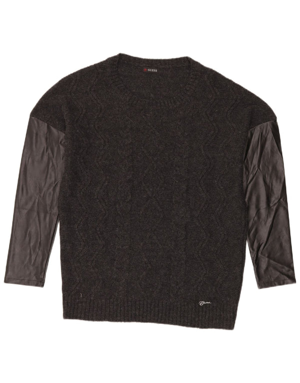 Guess ženski džemper s veznim izrezom UK 20 2XL sivi