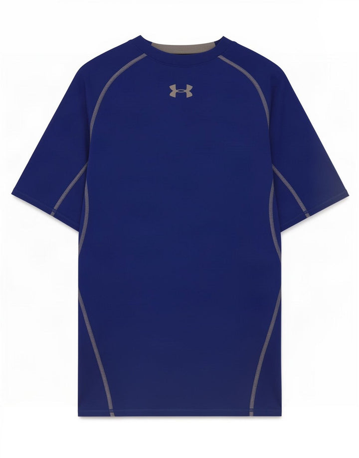 Under Armour muška kompresijska grafička majica kratkih rukava Srednje plavi poliester