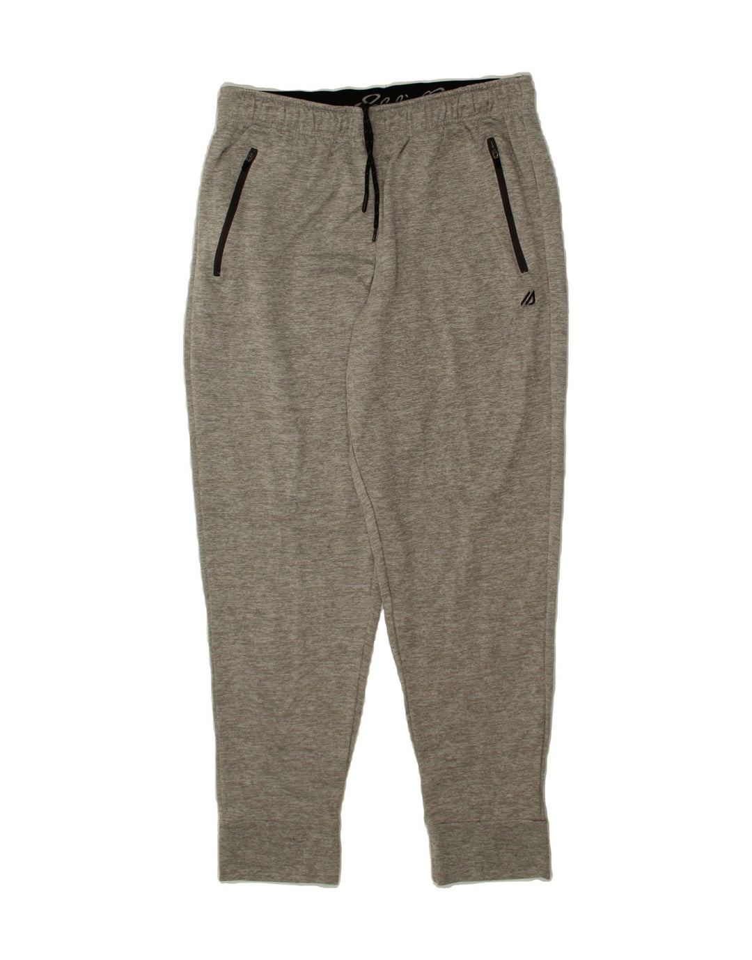 EDDIE BAUER Mens Tracksuit Trousers Joggers Medium Grey Flecked Polyester Vintage Eddie Bauer and Second-Hand Eddie Bauer from Messina Hembry 