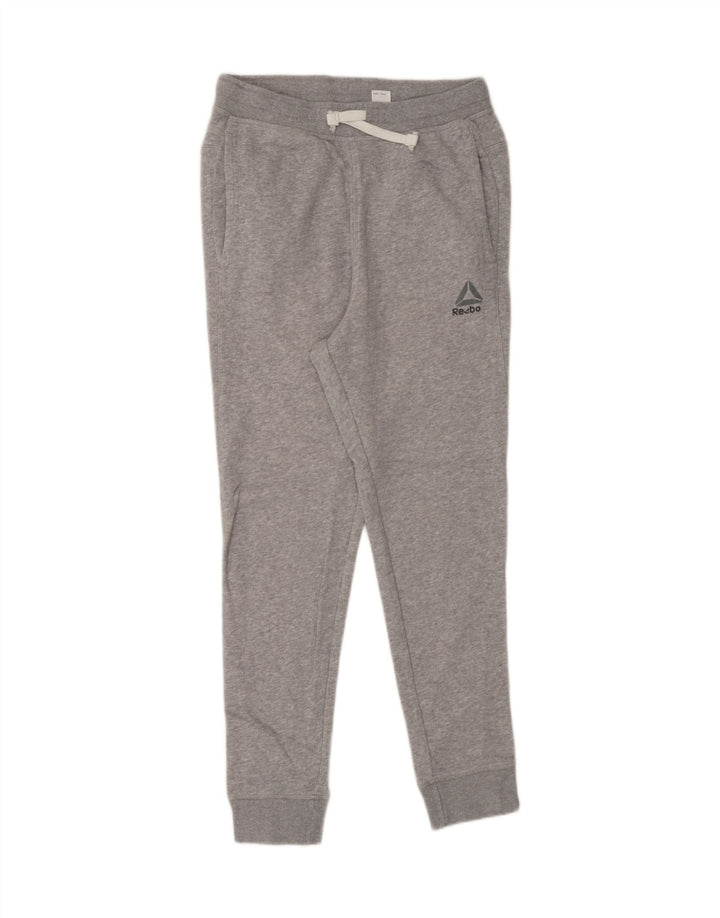 REEBOK Mens Tracksuit Trousers Joggers Small  Grey Cotton Vintage Reebok and Second-Hand Reebok from Messina Hembry 