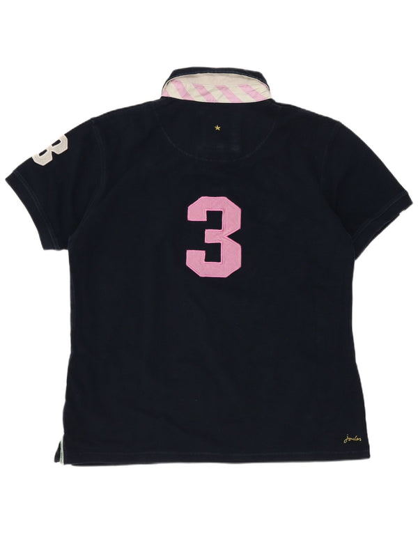 Joules ženska polo majica s grafičkim motivima UK 18 XL tamnoplavi pamuk