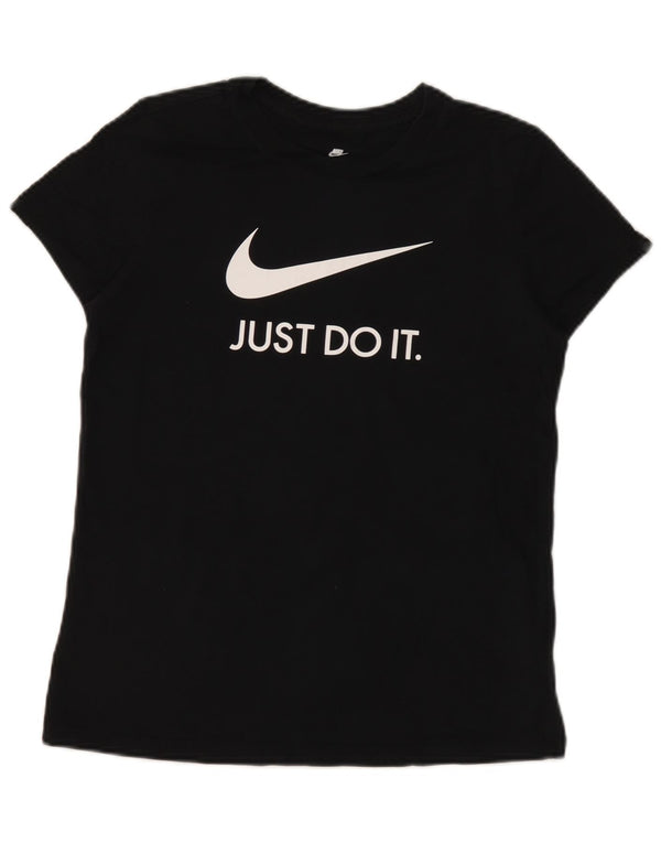Nike ženska majica kratkih rukava Slim Fit Graphic T-Shirt UK 14 Large Black Cotton