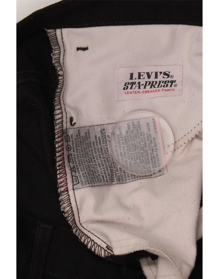 Levi's muške ravne traperice W33 L29 crni pamuk