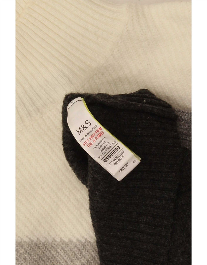 Marks & Spencer ženski džemper s kornjačičastim ovratnikom UK 14 velika siva