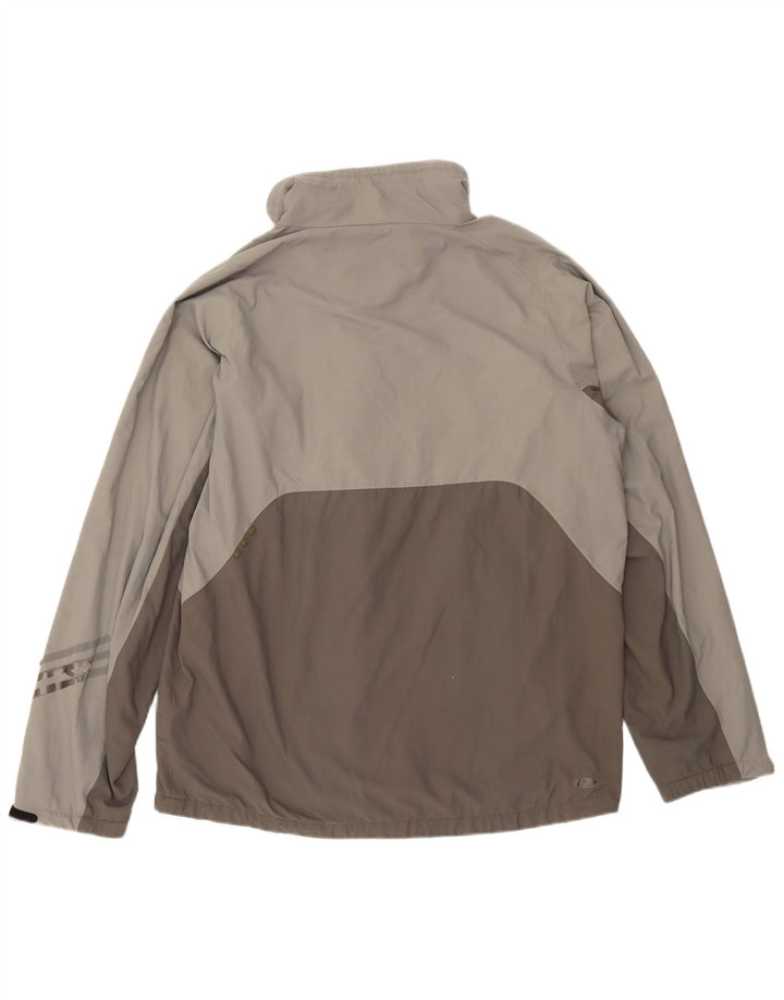 Adidas muška kišna jakna UK 40 Large Grey Colourblock najlon