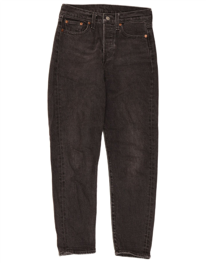Levi's ženske sužene traperice W26 L27 crni pamuk