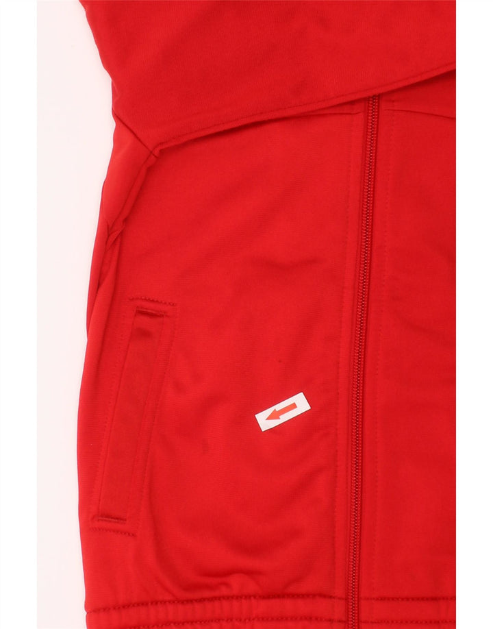 ADIDAS Gornja jakna trenirke za djevojčice 5-6 godina, crveni poliester