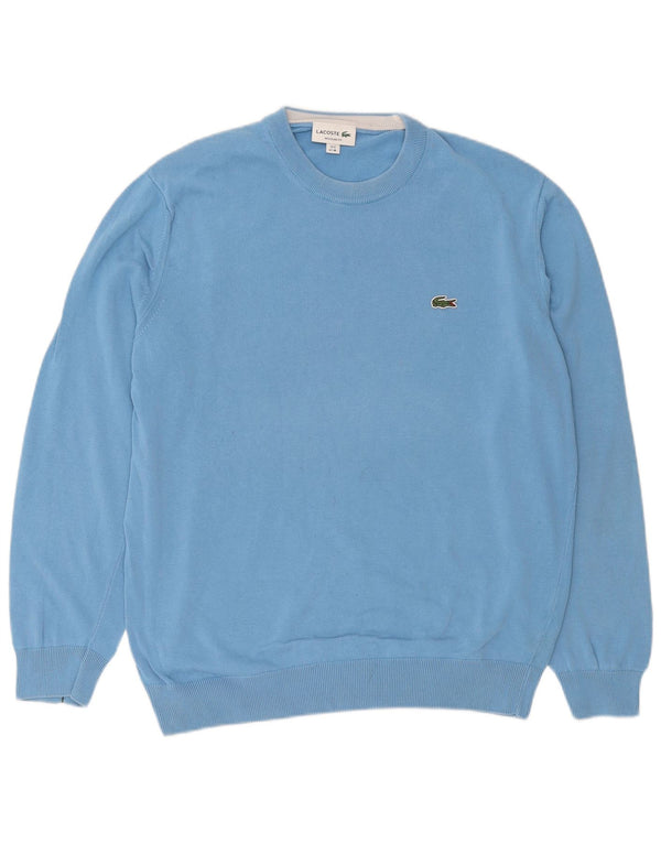 Lacoste muški džemper s okruglim izrezom veličine 6 XL, plavi pamuk