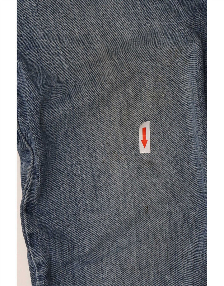 Lee Mens Distressed Regular Fit Straight Jeans W32 L30 Plavi pamuk