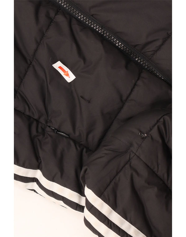 Adidas ženska podstavljena jakna s kapuljačom UK 10, mali crni poliester