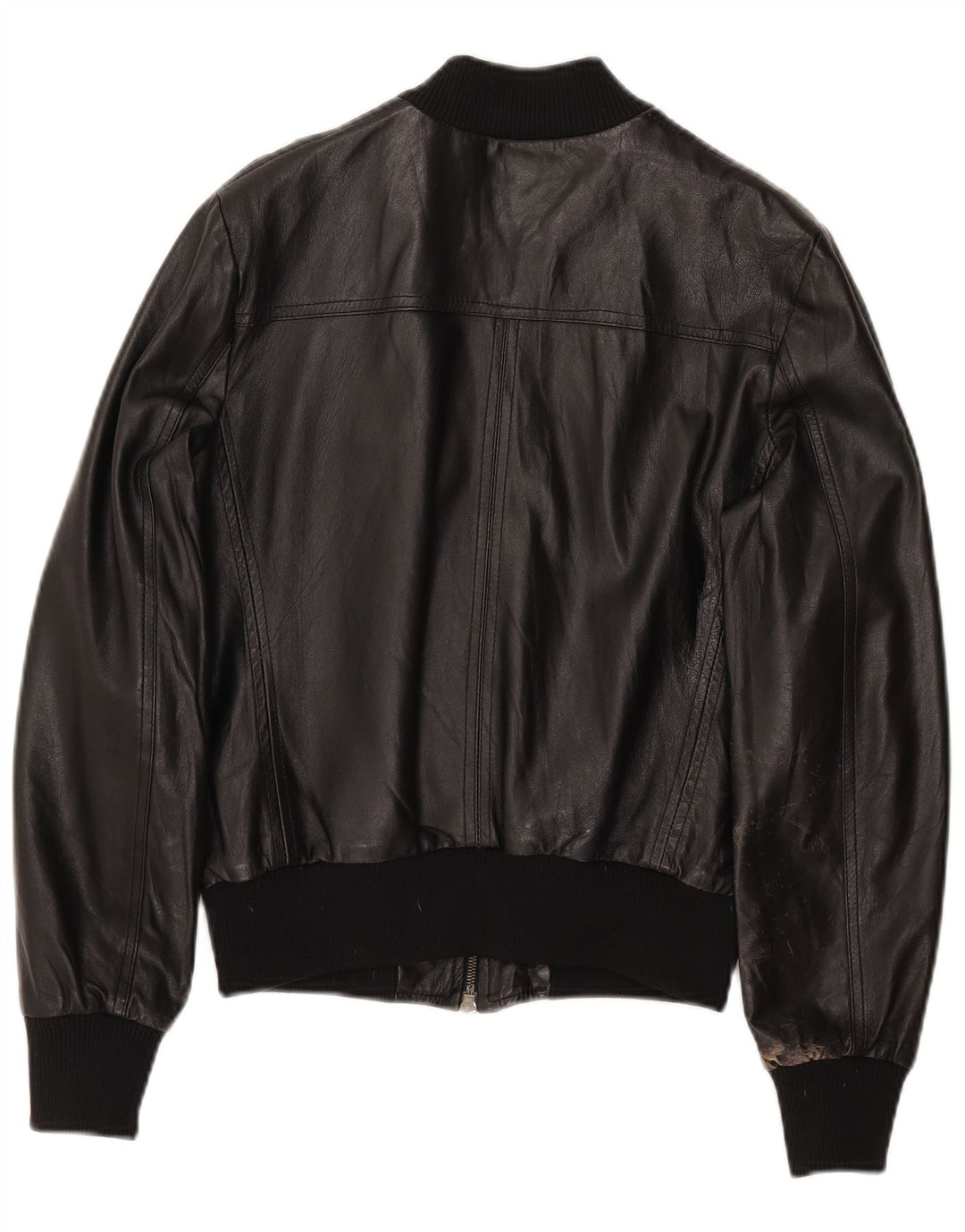 CINTI Crop ženska kožna jakna bomber IT 46 velika crna koža