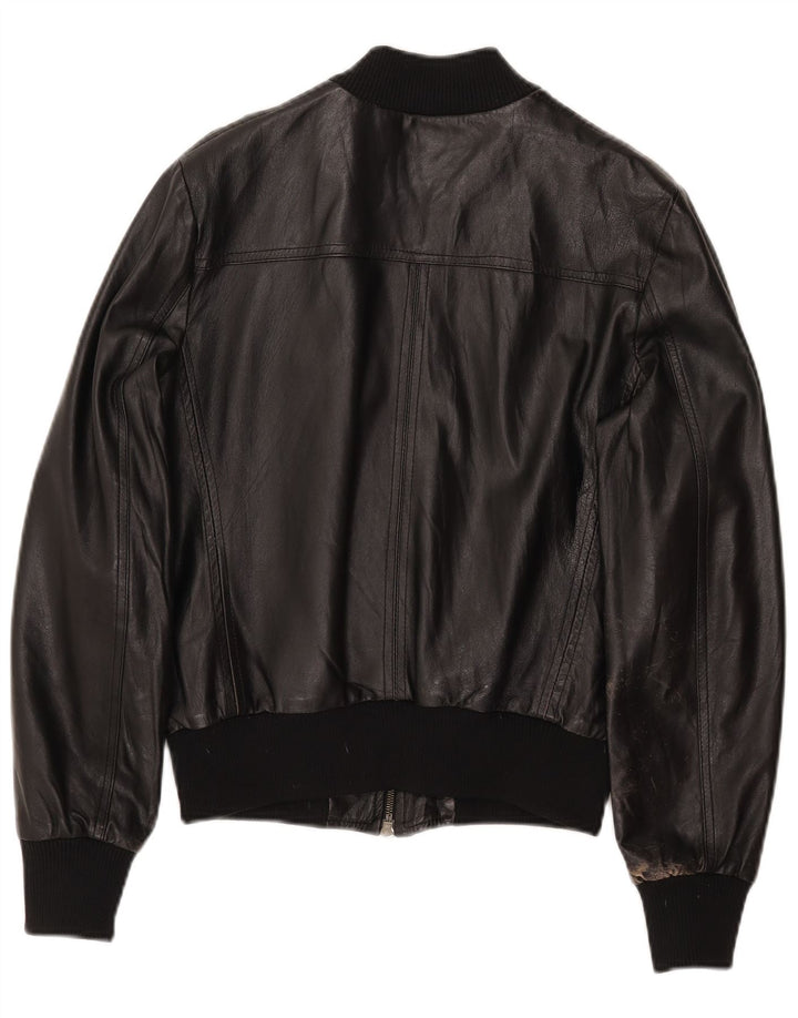 CINTI Crop ženska kožna jakna bomber IT 46 velika crna koža