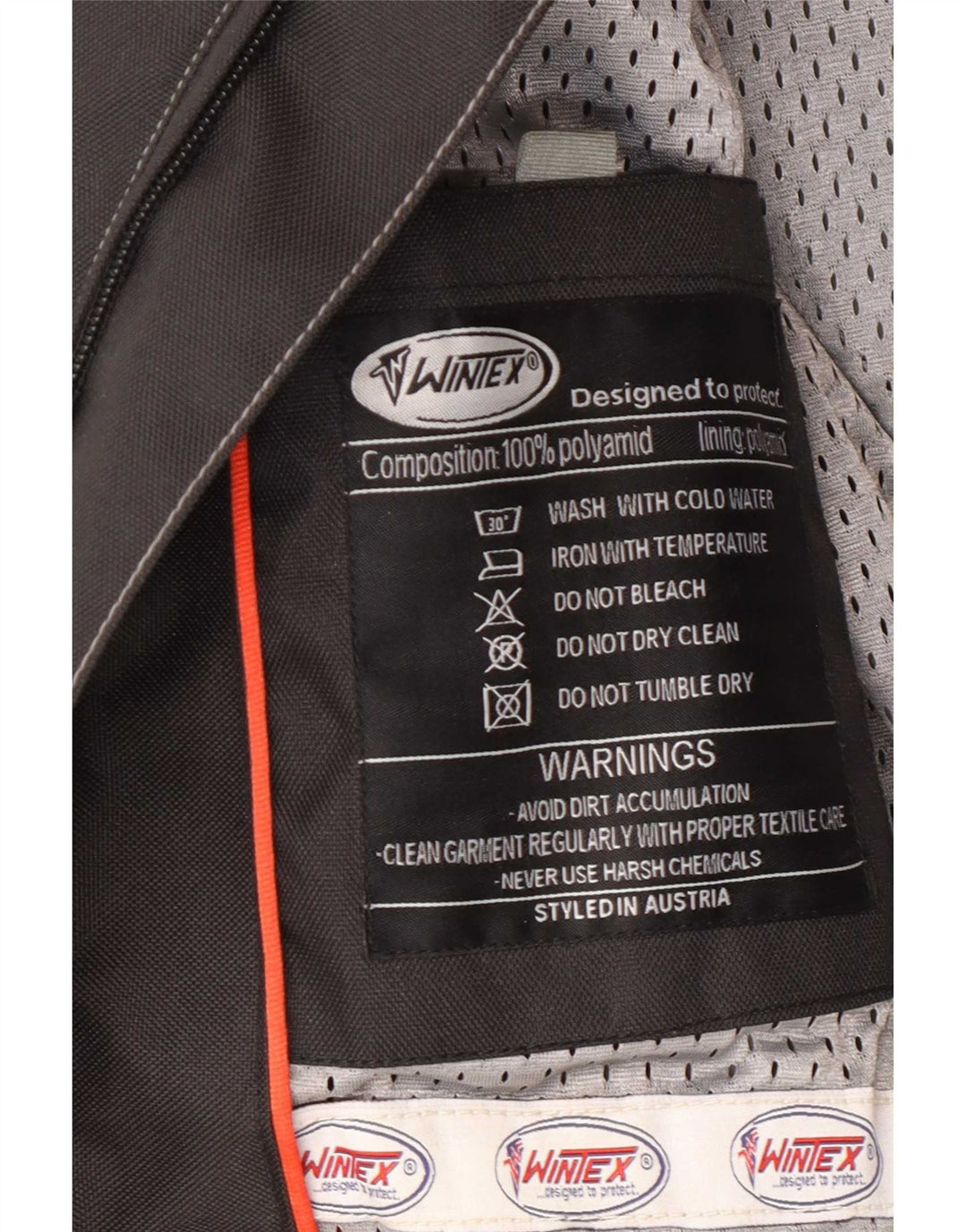 Wintex muška motociklistička trkaća jakna UK 38 srednje crne boje