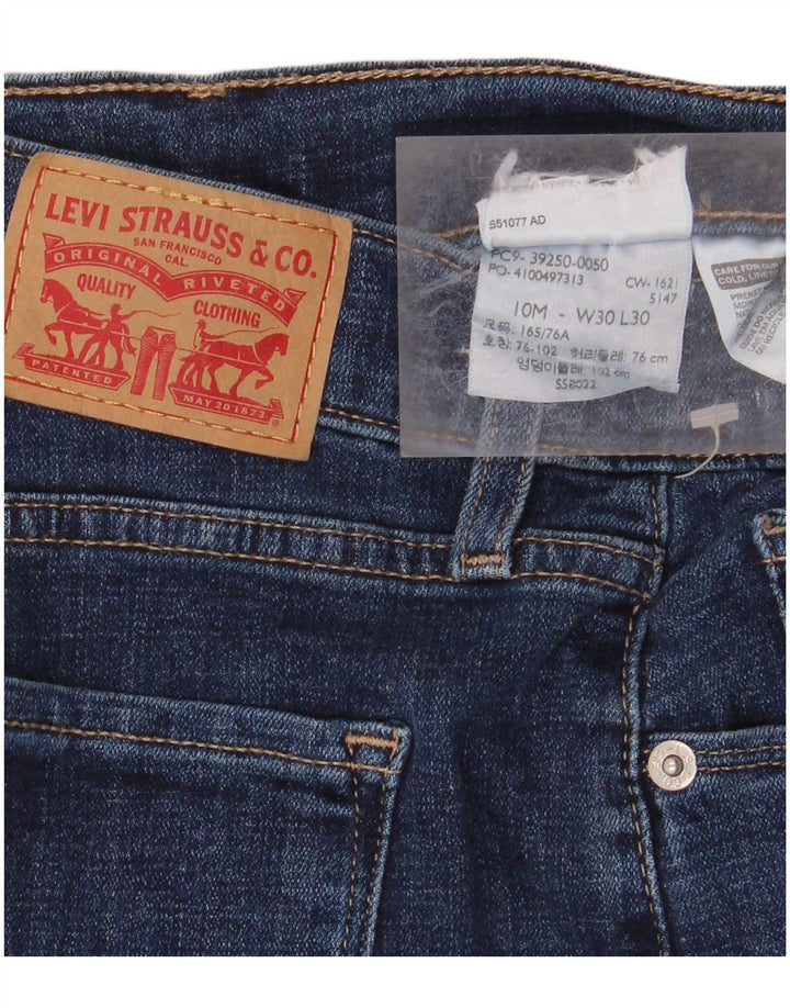 LEVI'S ženske ravne traperice klasičnog kroja W30 L27 tamnoplave
