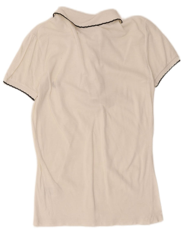 Fred Perry ženska polo majica UK 10 Mala sivo bijela pamuk
