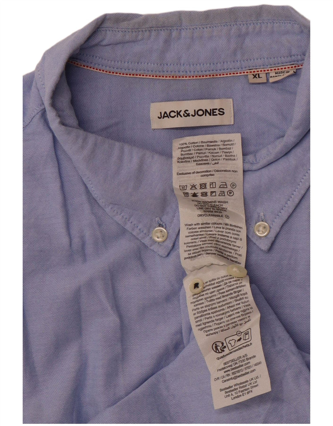 JACK & JONES Muška košulja XL plavi pamuk