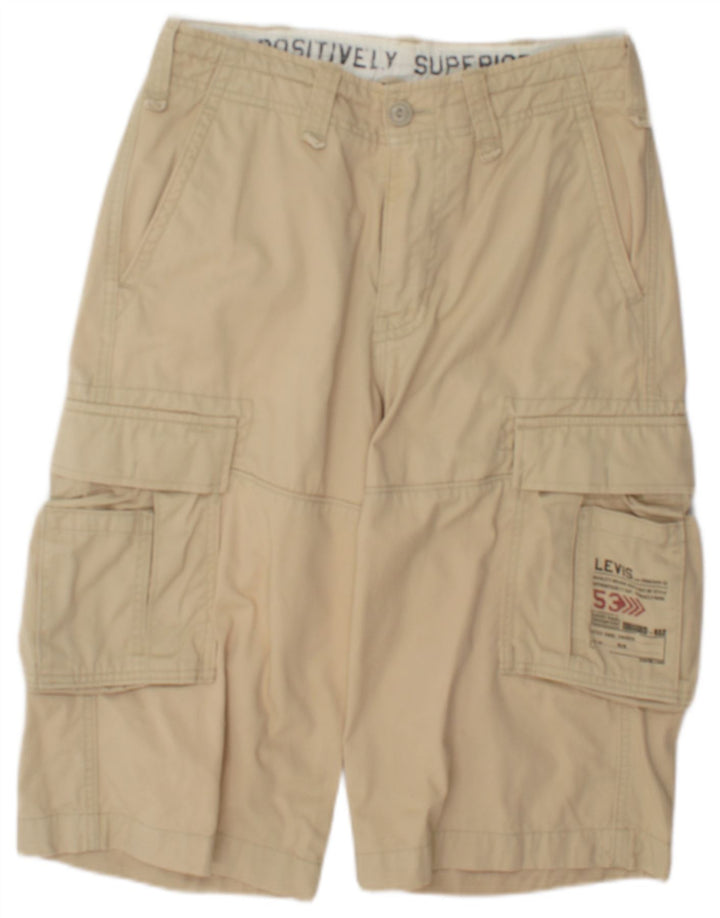 Levi's muške kargo kratke hlače W29 male, bež pamuk